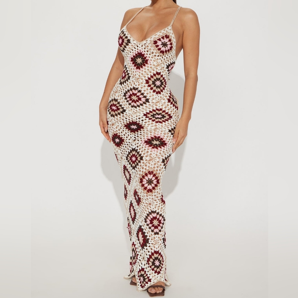Crochet maxi dress